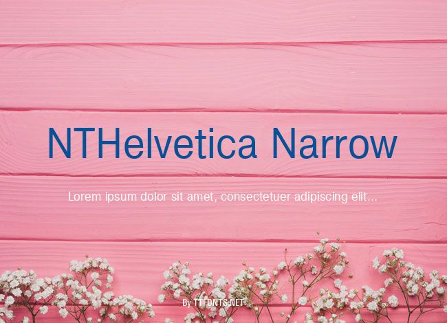 NTHelvetica Narrow example